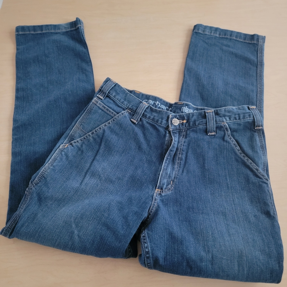 Carhartt Men's Relaxed Fit Carpenter Denim Jeans 33 X 32